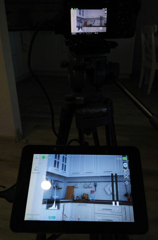 Monitor kuvab kõike, mida kaamera annab hdmi kaudu, minu kaameral (Samsung NX1) on mitu kuvamisrežiimi